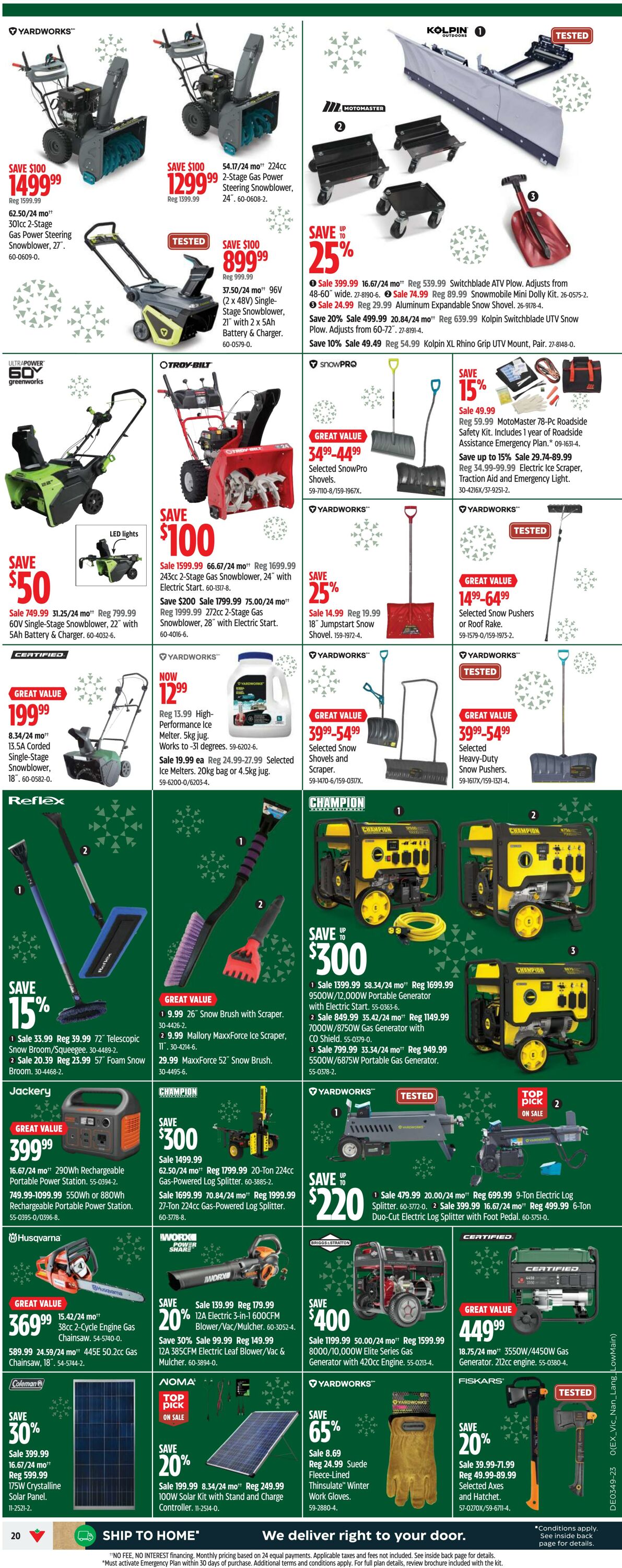 Flyer Canadian Tire 30.11.2023 - 06.12.2023