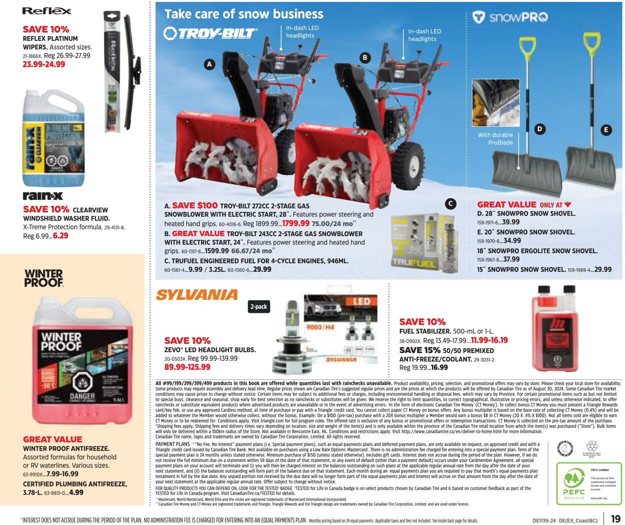 Flyer Canadian Tire 19.09.2024 - 09.10.2024