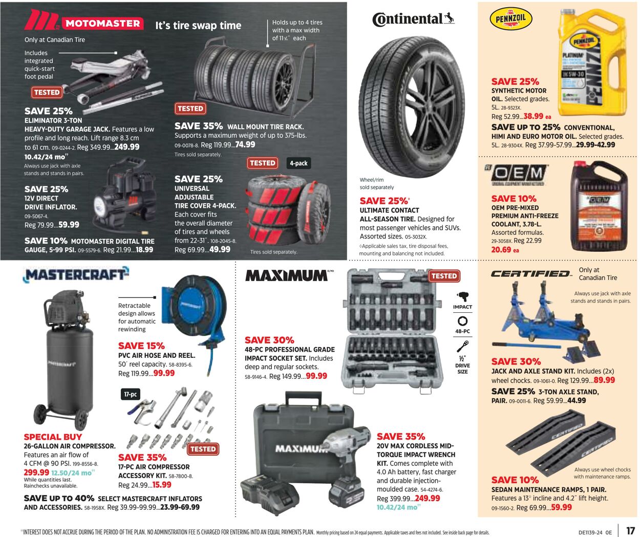 Flyer Canadian Tire 19.09.2024 - 09.10.2024