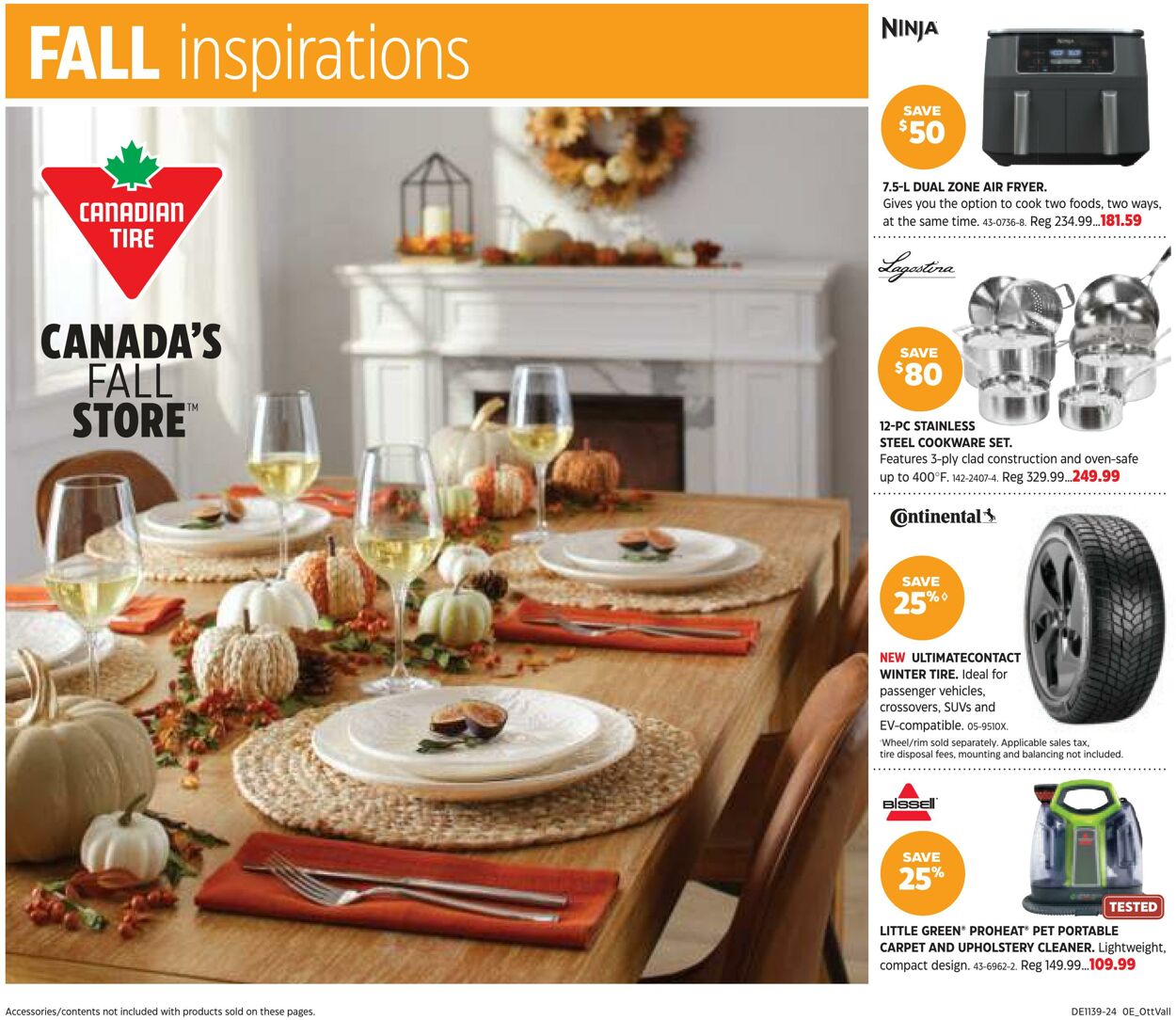 Flyer Canadian Tire - Fall Inspirations 19 Sep 2024 - 9 Oct 2024