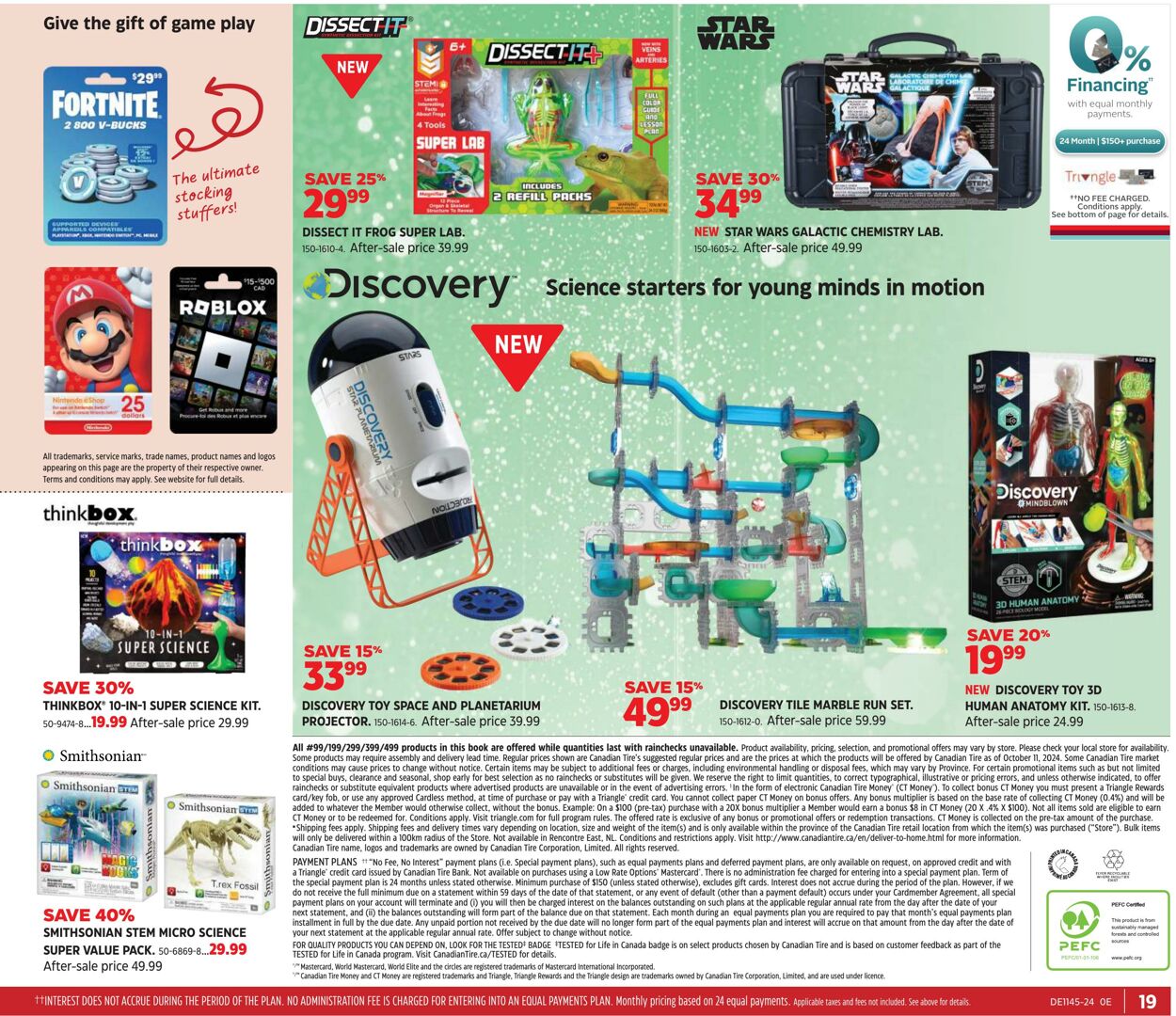 Flyer Canadian Tire 31.10.2024 - 20.11.2024