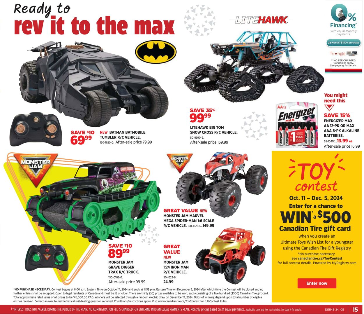 Flyer Canadian Tire 31.10.2024 - 20.11.2024