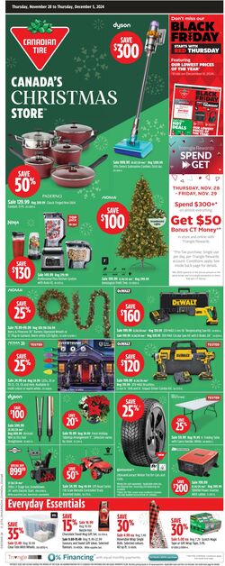 Flyer Canadian Tire 28.11.2024 - 05.12.2024