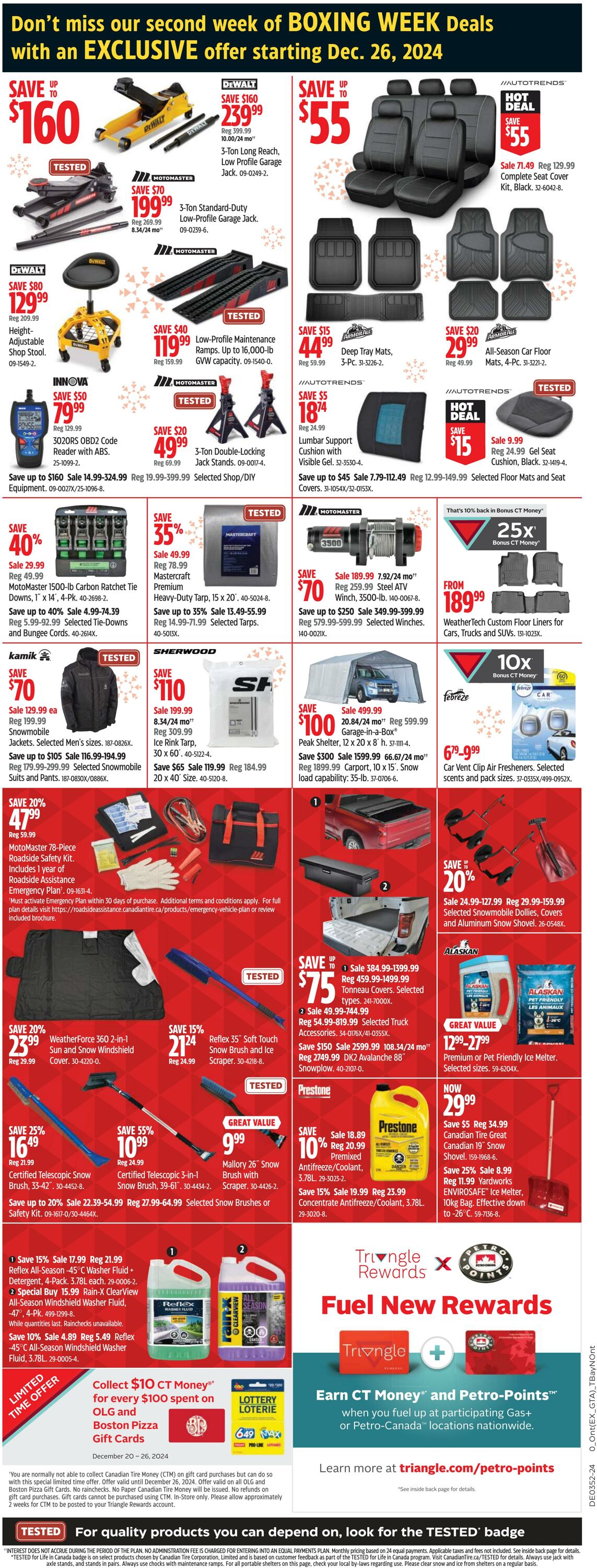 Flyer Canadian Tire 19.12.2024 - 29.12.2024