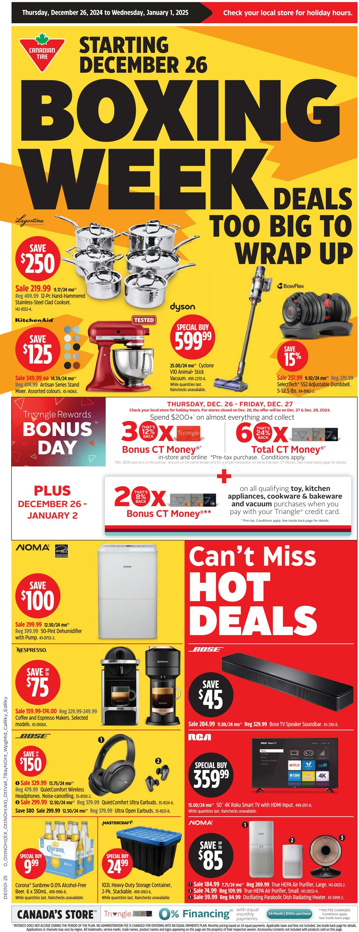 Flyer Canadian Tire 26.12.2024 - 01.01.2025