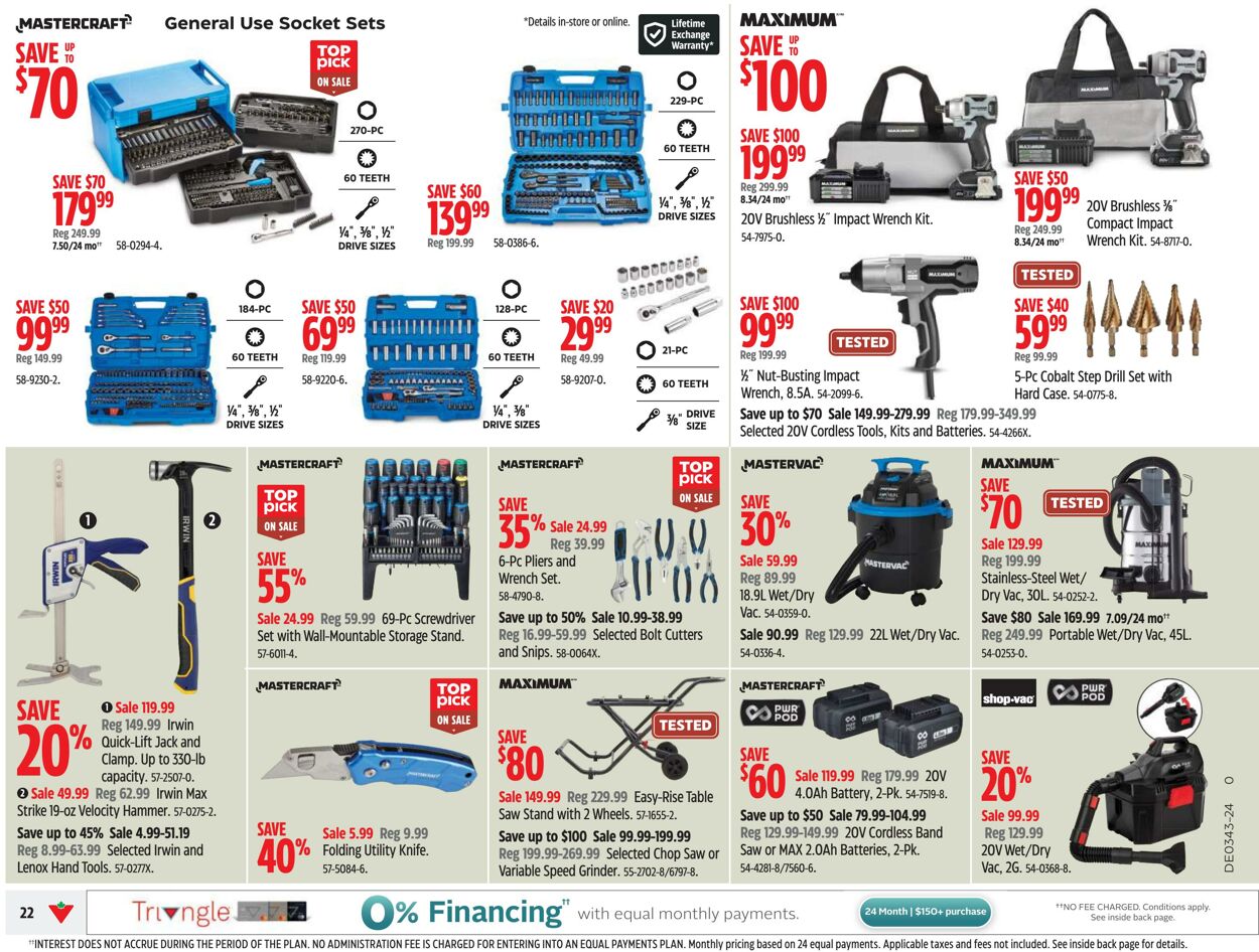 Flyer Canadian Tire 17.10.2024 - 23.10.2024