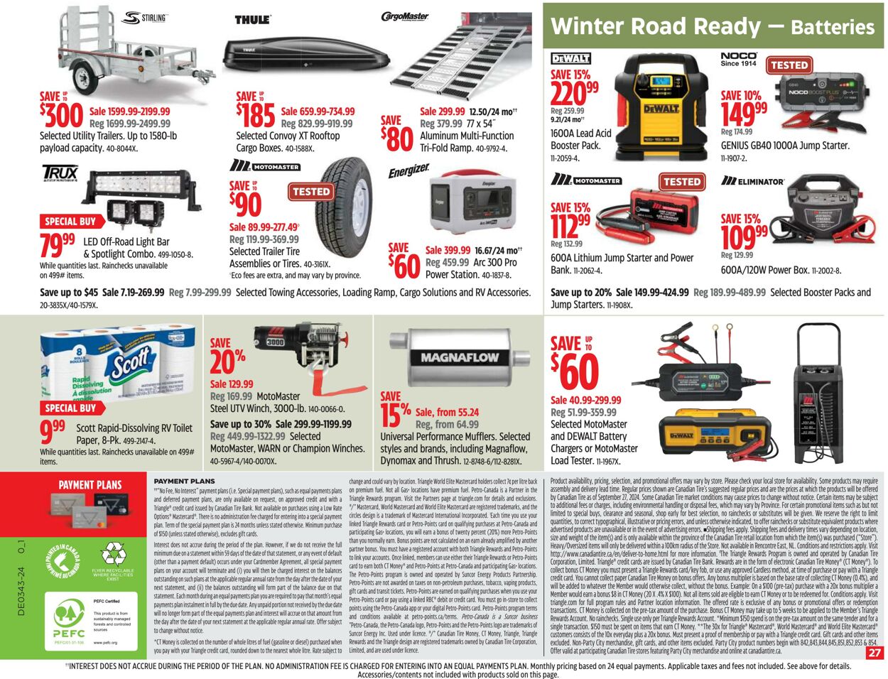 Flyer Canadian Tire 17.10.2024 - 23.10.2024