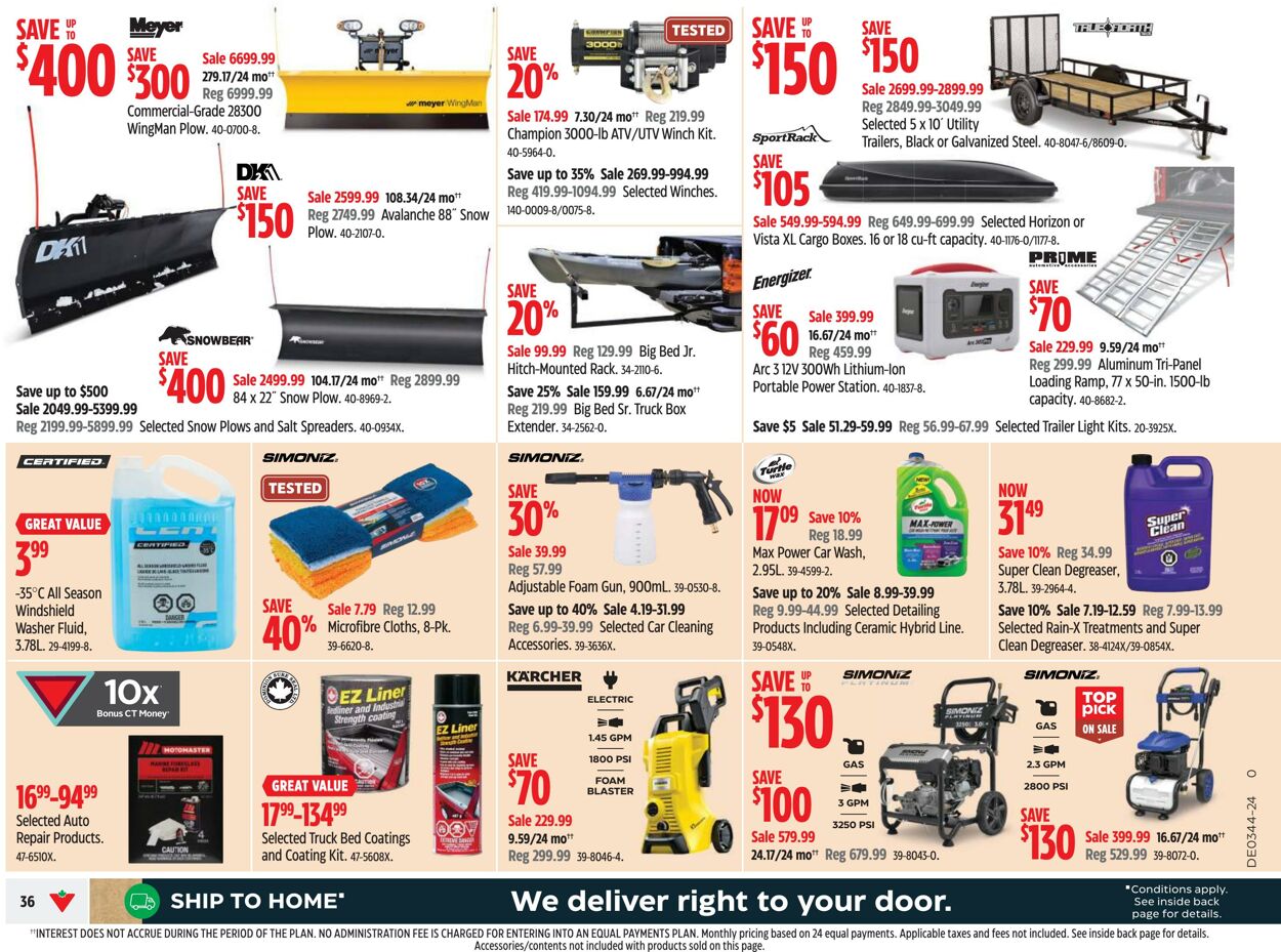 Flyer Canadian Tire 24.10.2024 - 30.10.2024