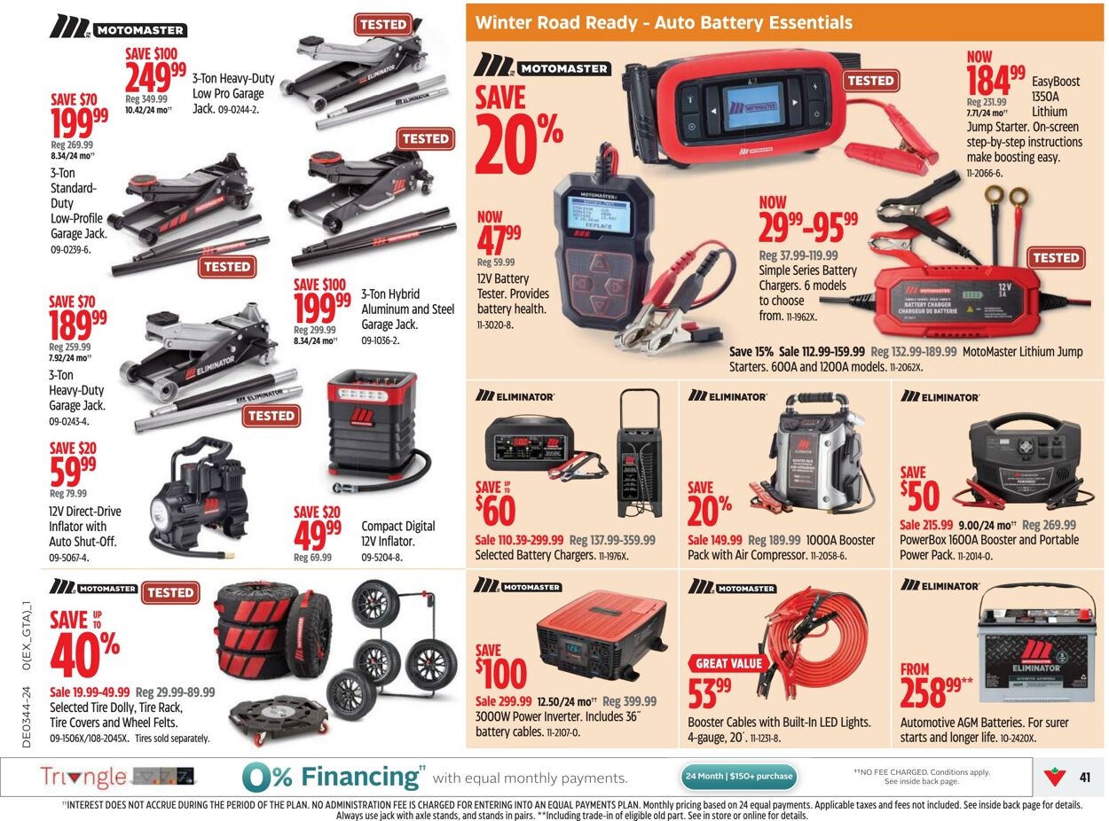 Flyer Canadian Tire 24.10.2024 - 30.10.2024