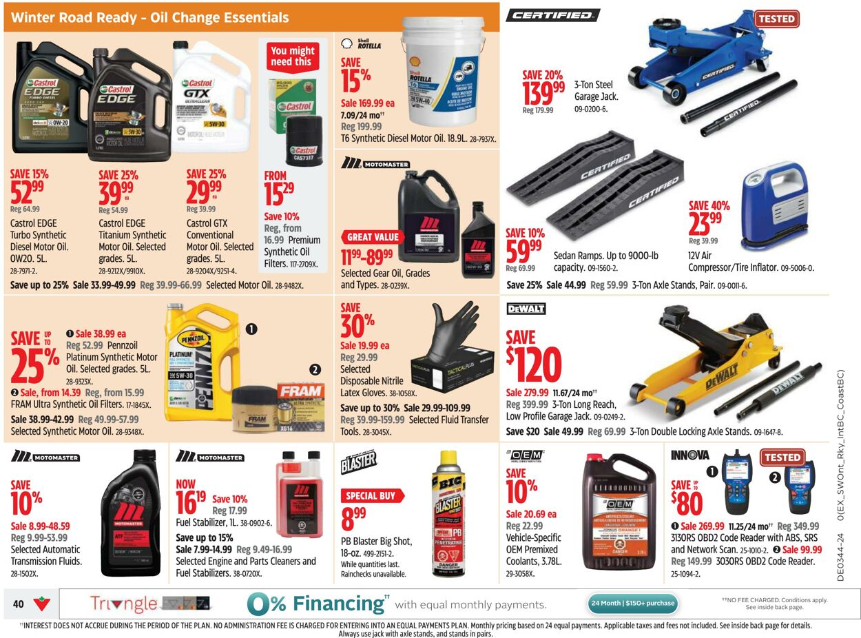 Flyer Canadian Tire 24.10.2024 - 30.10.2024