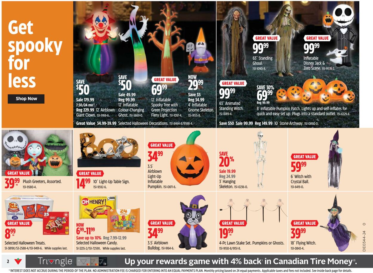 Flyer Canadian Tire 24.10.2024 - 30.10.2024