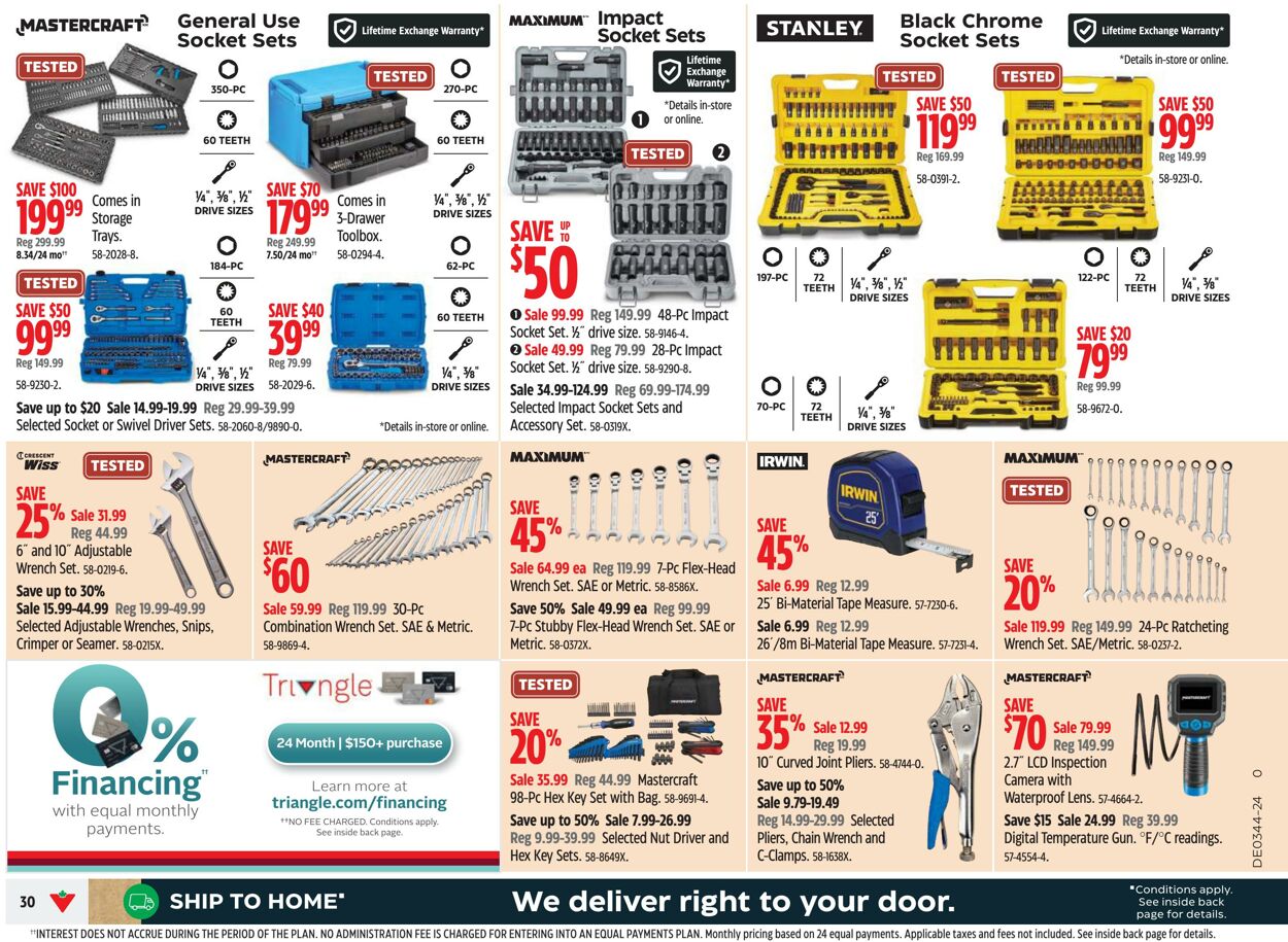 Flyer Canadian Tire 24.10.2024 - 30.10.2024