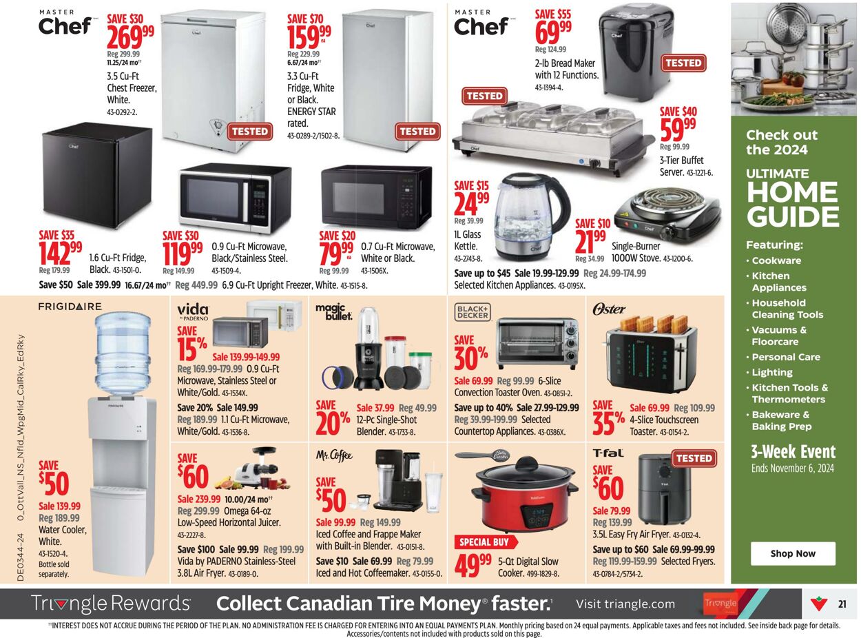 Flyer Canadian Tire 24.10.2024 - 30.10.2024