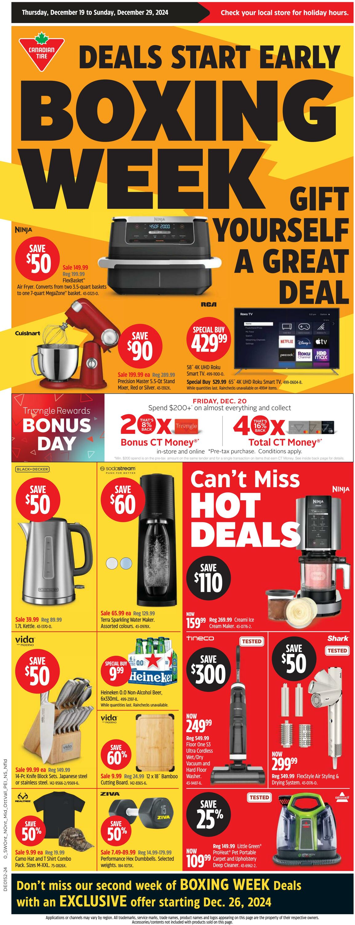 Flyer Canadian Tire 19.12.2024 - 29.12.2024