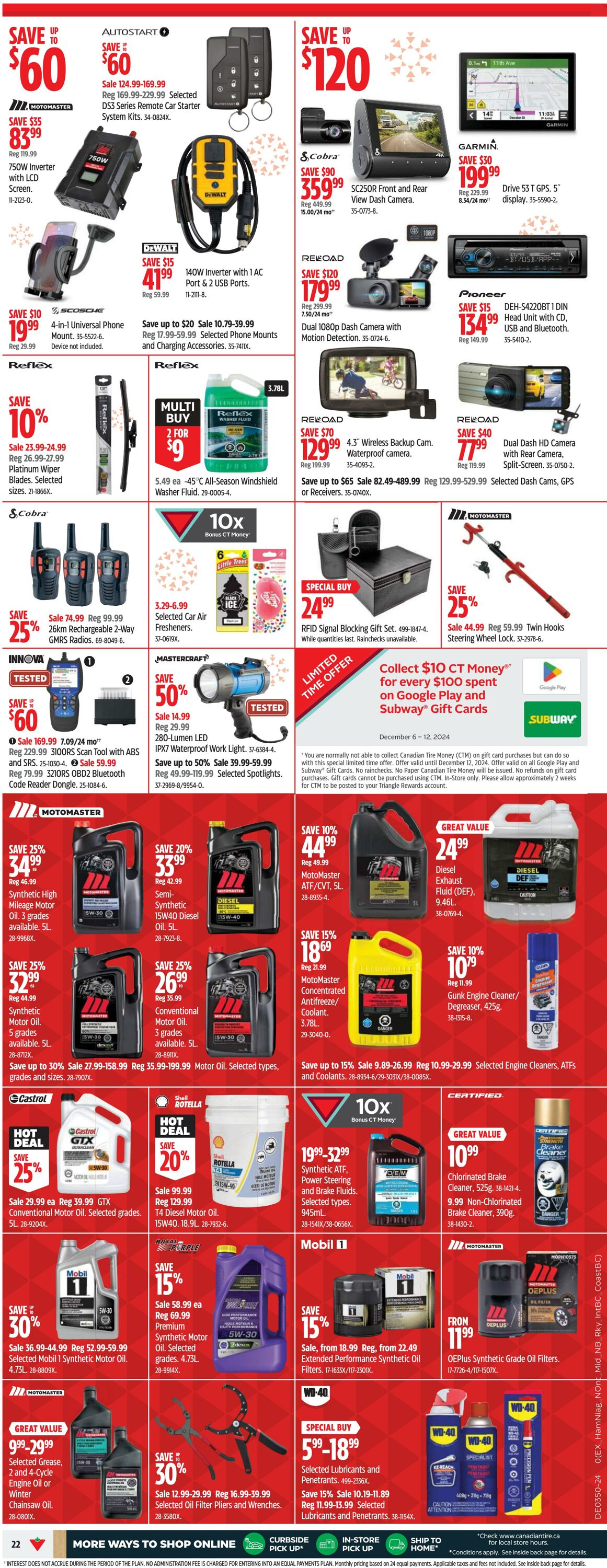 Flyer Canadian Tire 05.12.2024 - 15.12.2024