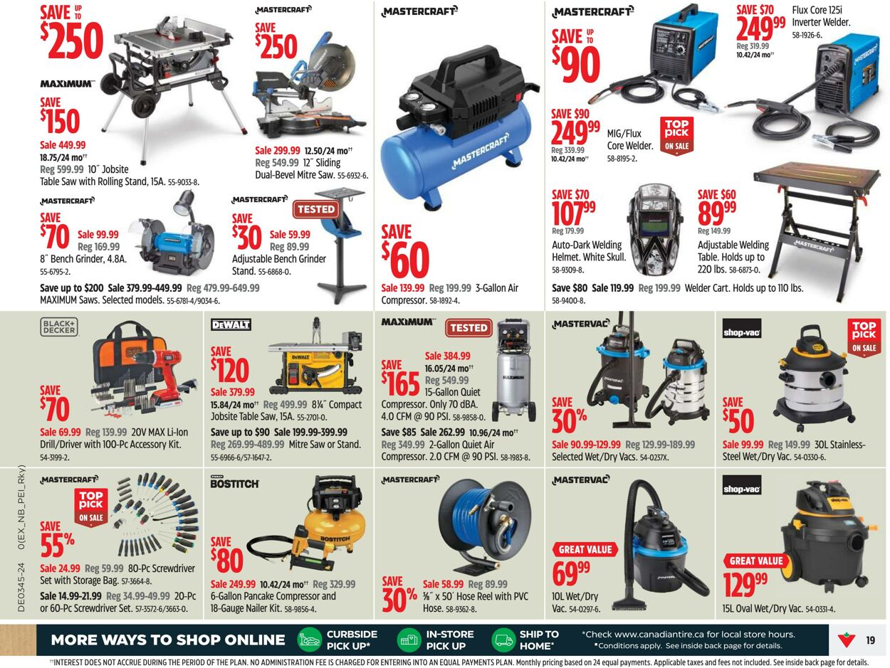 Flyer Canadian Tire 31.10.2024 - 06.11.2024