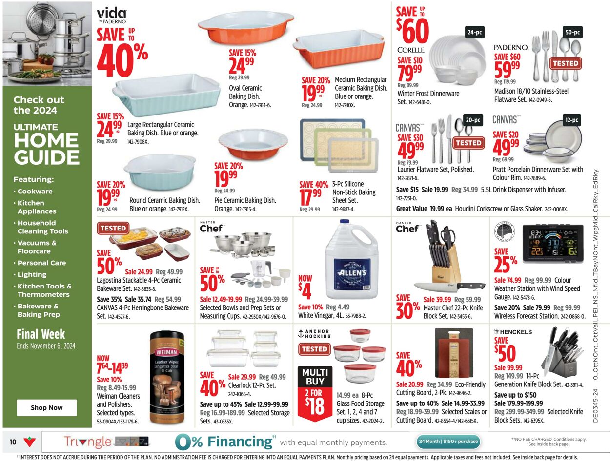 Flyer Canadian Tire 31.10.2024 - 06.11.2024