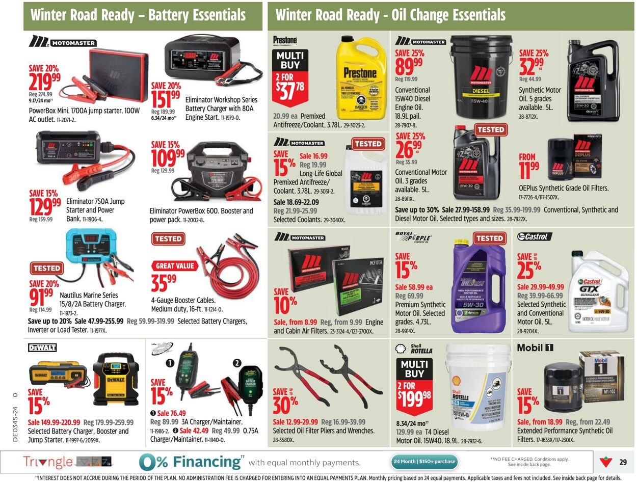 Flyer Canadian Tire 31.10.2024 - 06.11.2024