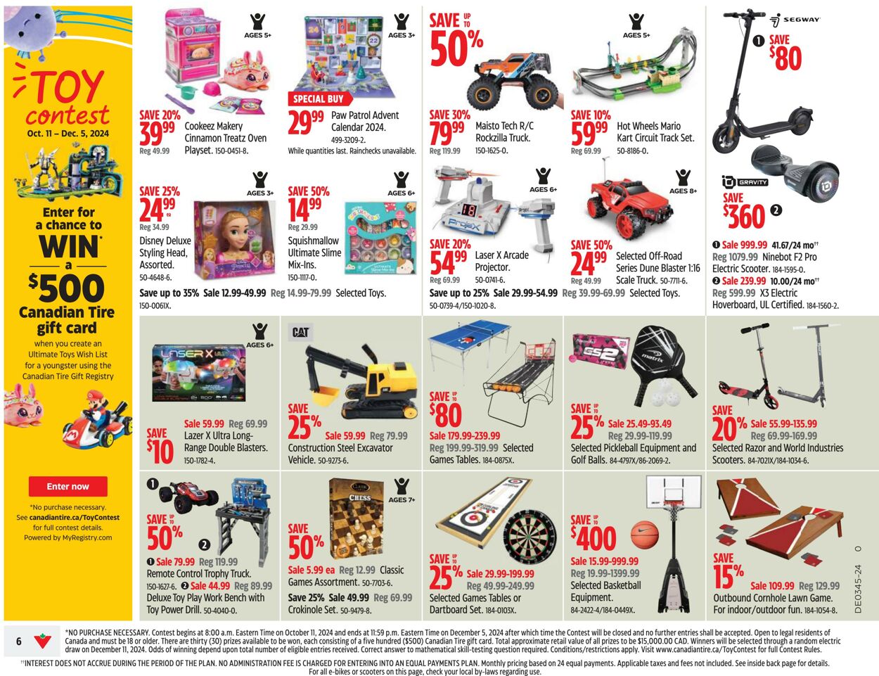 Flyer Canadian Tire 31.10.2024 - 06.11.2024