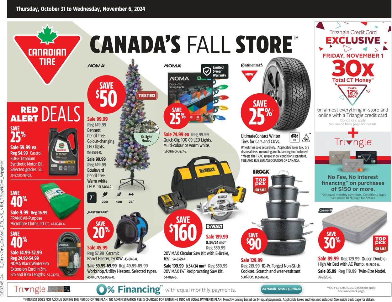 Flyer Canadian Tire 31.10.2024 - 06.11.2024