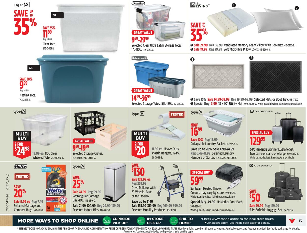 Flyer Canadian Tire 31.10.2024 - 06.11.2024