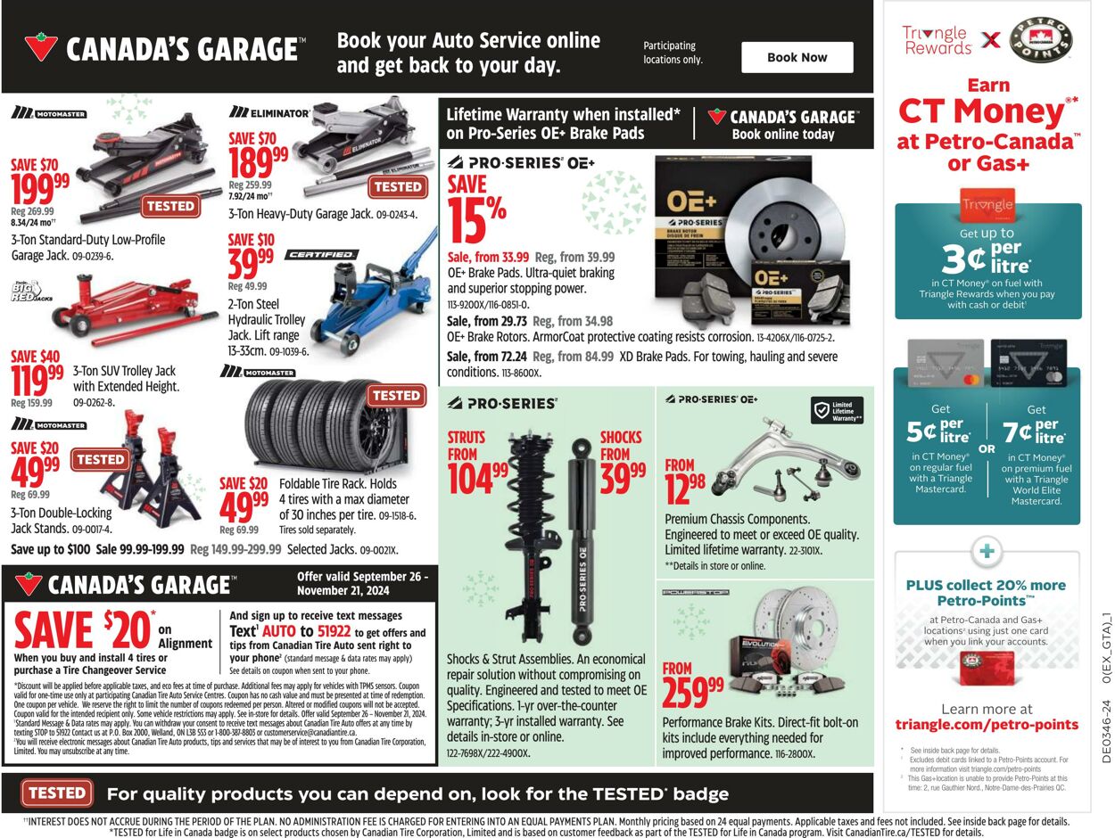 Flyer Canadian Tire 07.11.2024 - 13.11.2024