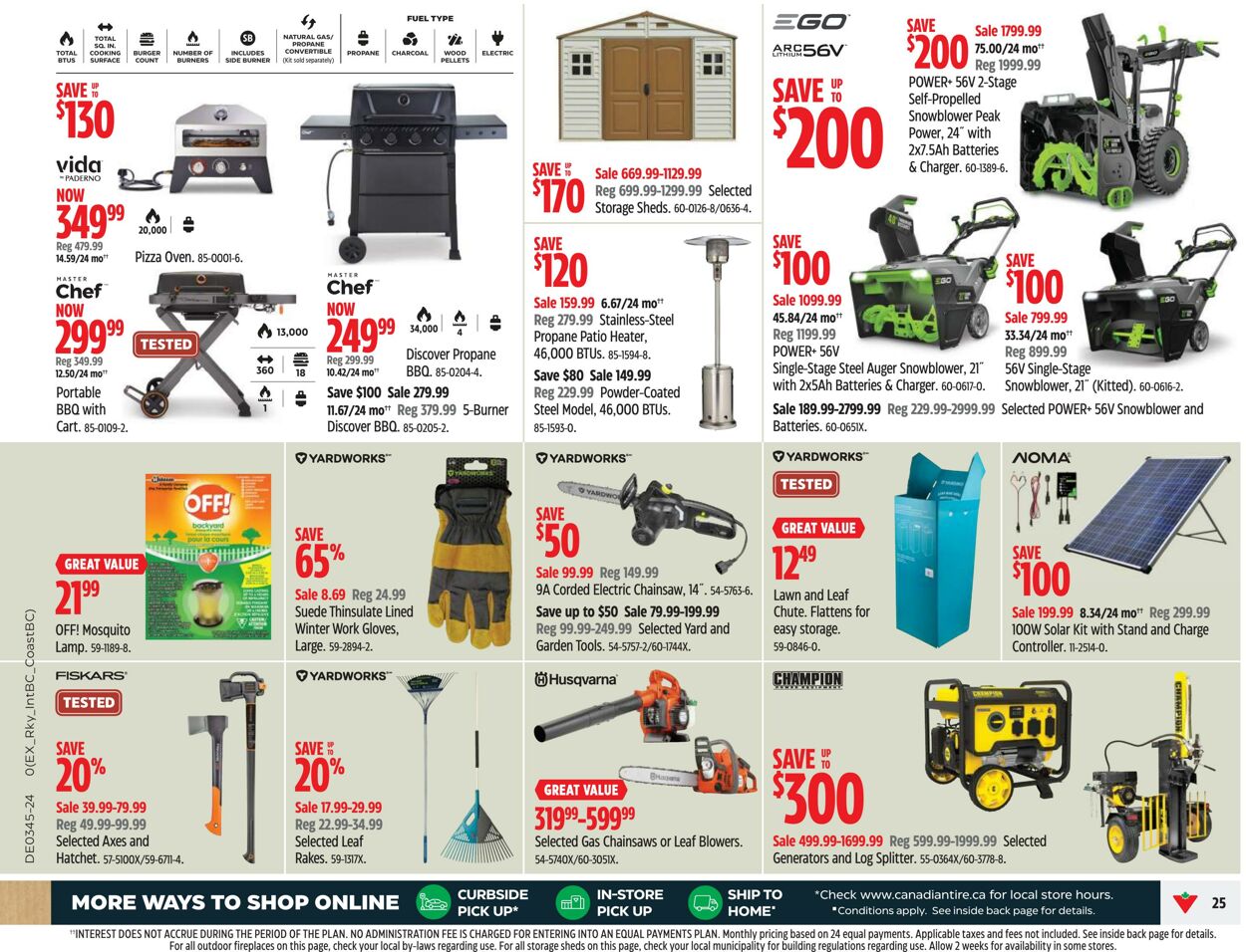 Flyer Canadian Tire 31.10.2024 - 06.11.2024