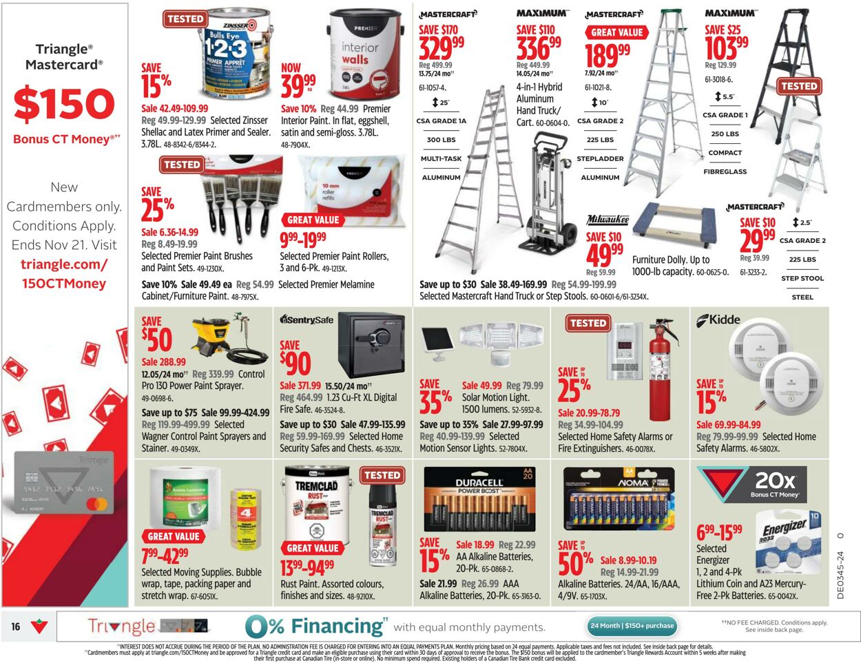 Flyer Canadian Tire 31.10.2024 - 06.11.2024