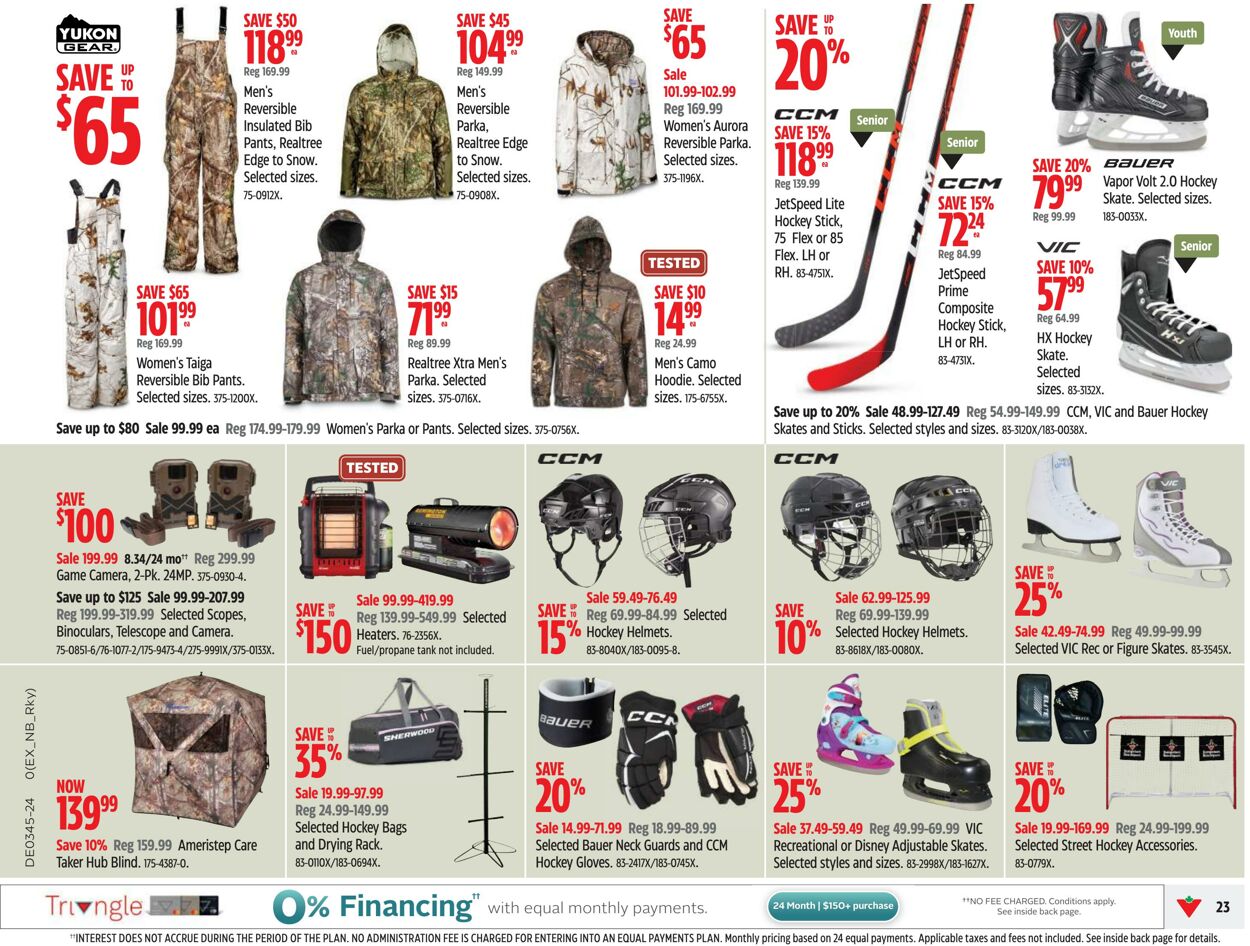 Flyer Canadian Tire 31.10.2024 - 06.11.2024