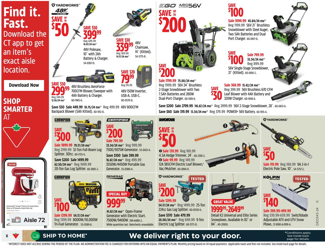 Flyer Canadian Tire 17.10.2024 - 23.10.2024