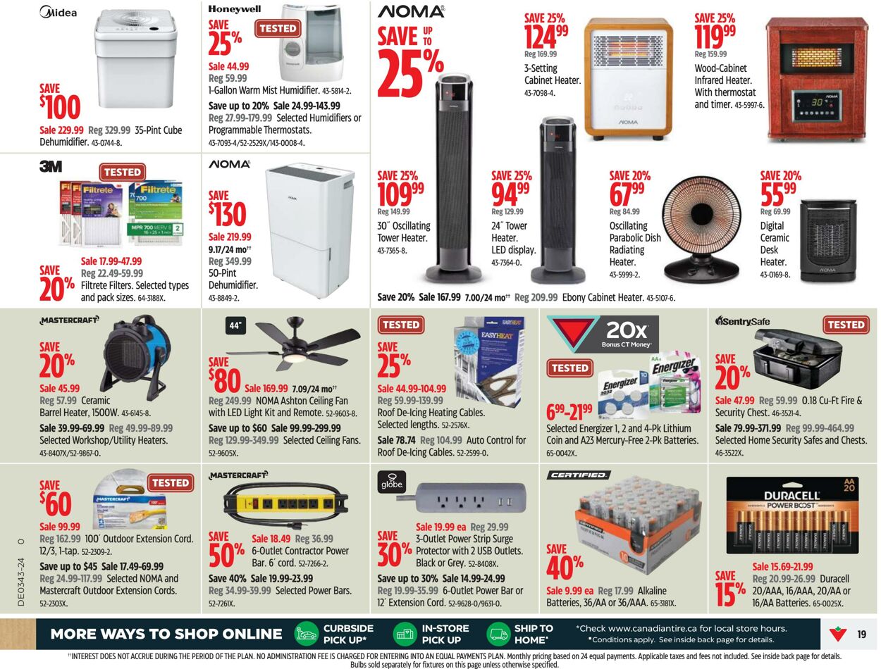 Flyer Canadian Tire 17.10.2024 - 23.10.2024