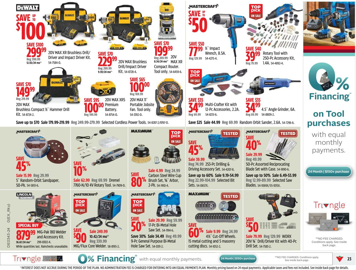 Flyer Canadian Tire 17.10.2024 - 23.10.2024