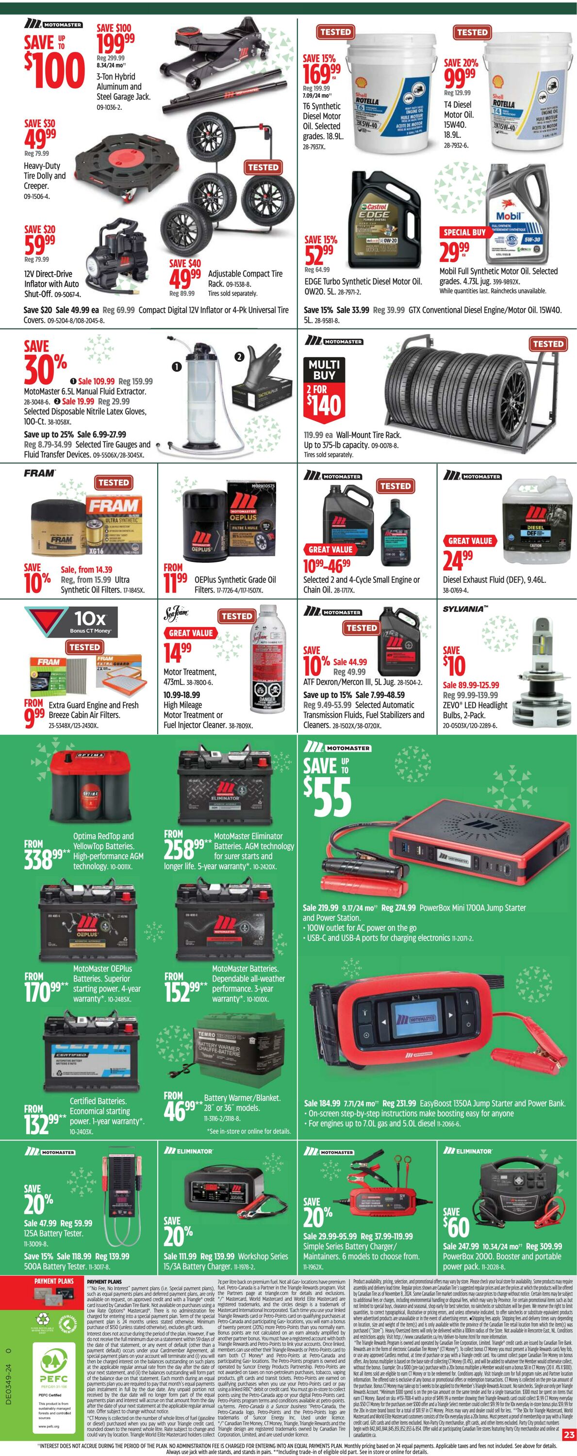 Flyer Canadian Tire 28.11.2024 - 05.12.2024