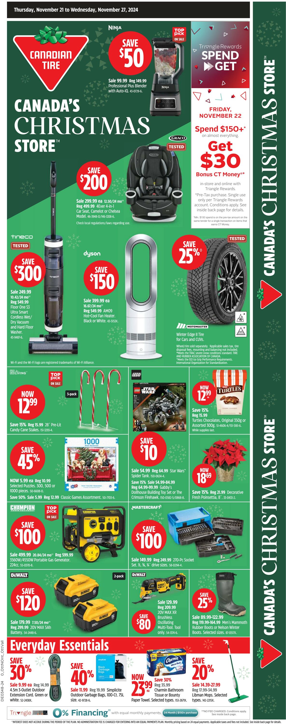 Flyer Canadian Tire - Weekly Flyer 21 Nov 2024 - 27 Nov 2024