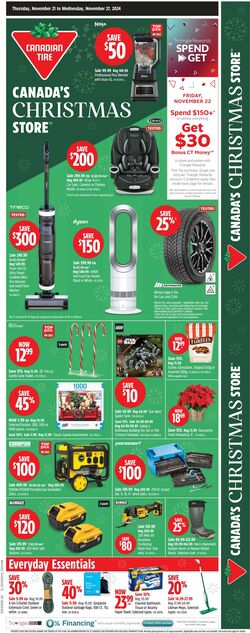 Flyer Canadian Tire 21.11.2024 - 27.11.2024