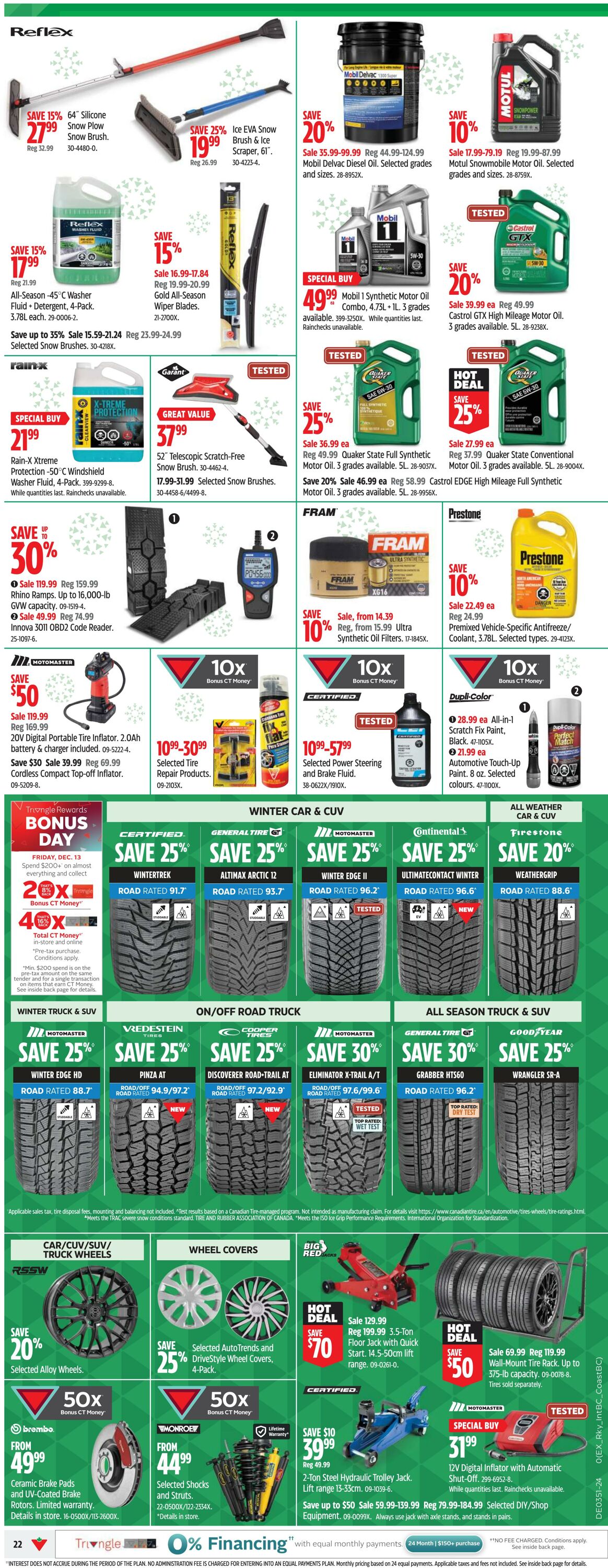 Flyer Canadian Tire 12.12.2024 - 22.12.2024