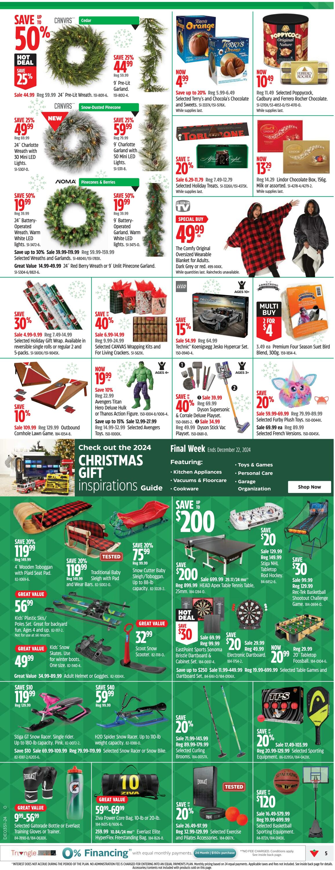 Flyer Canadian Tire 12.12.2024 - 22.12.2024