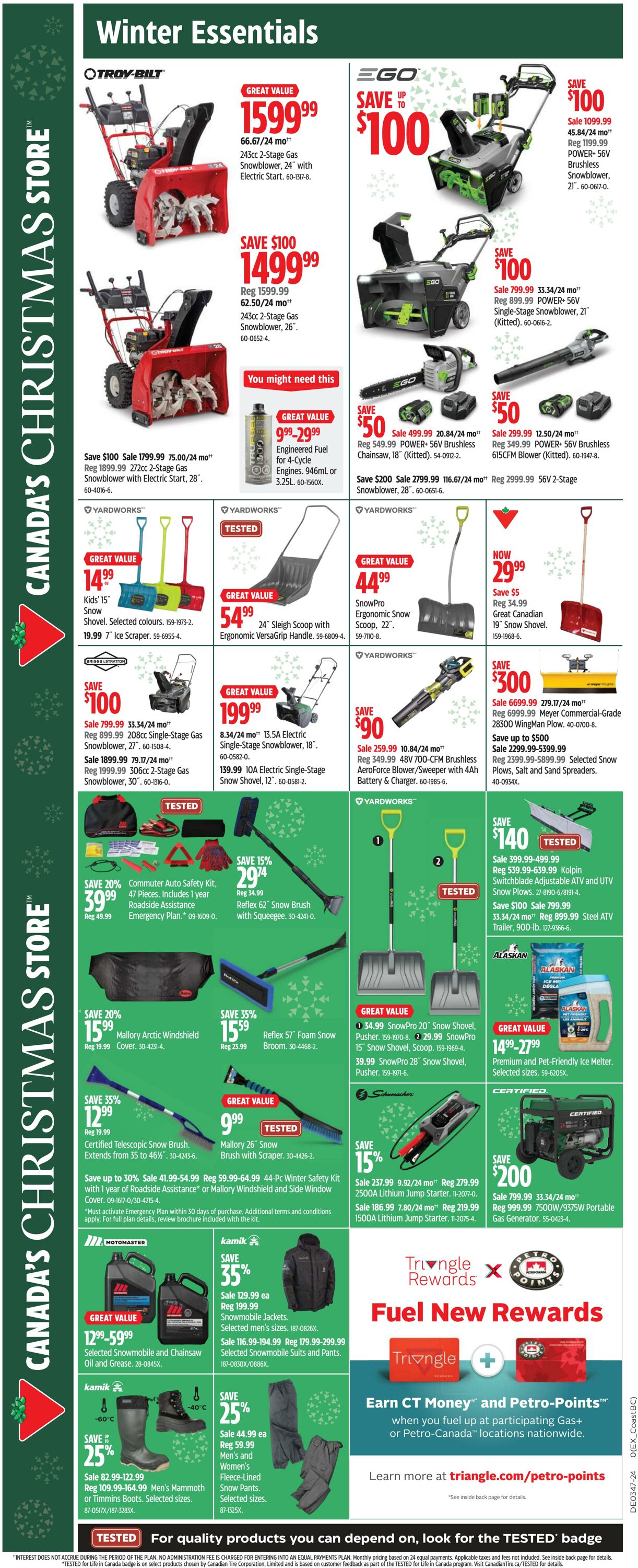 Flyer Canadian Tire 14.11.2024 - 20.11.2024