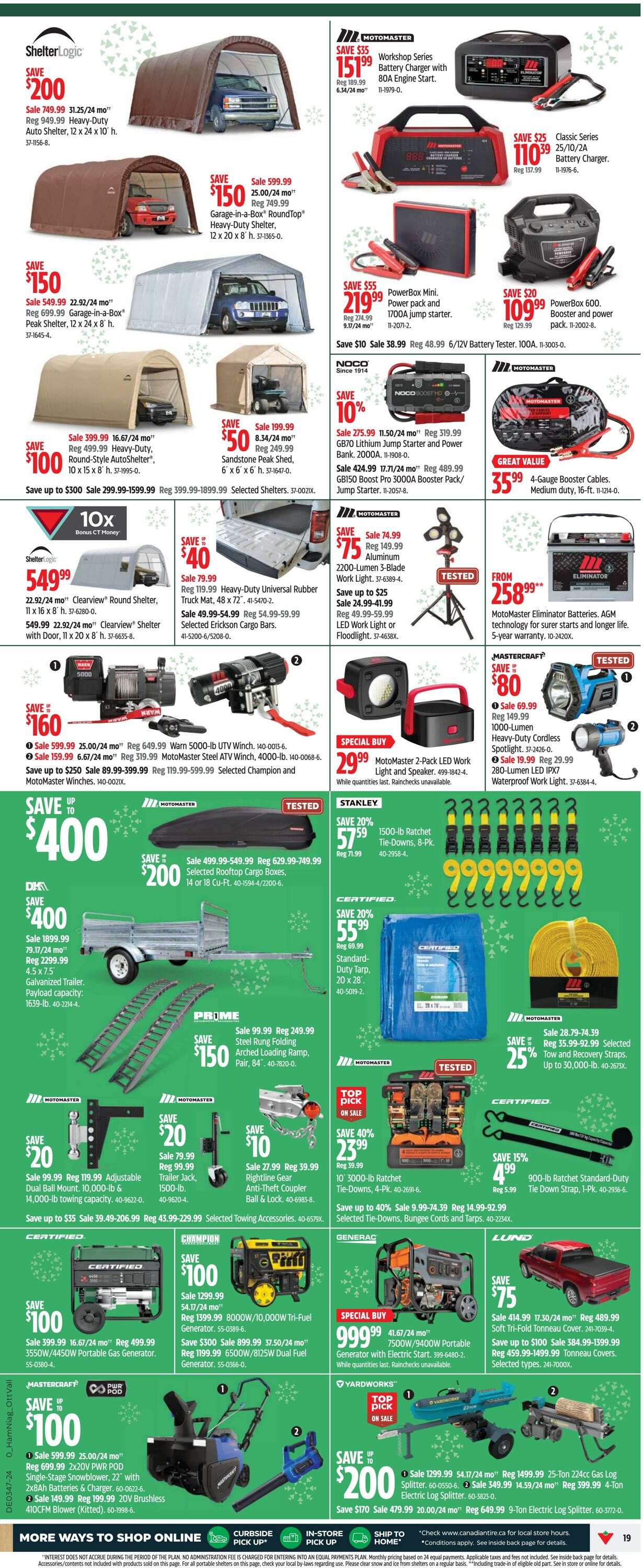 Flyer Canadian Tire 14.11.2024 - 20.11.2024