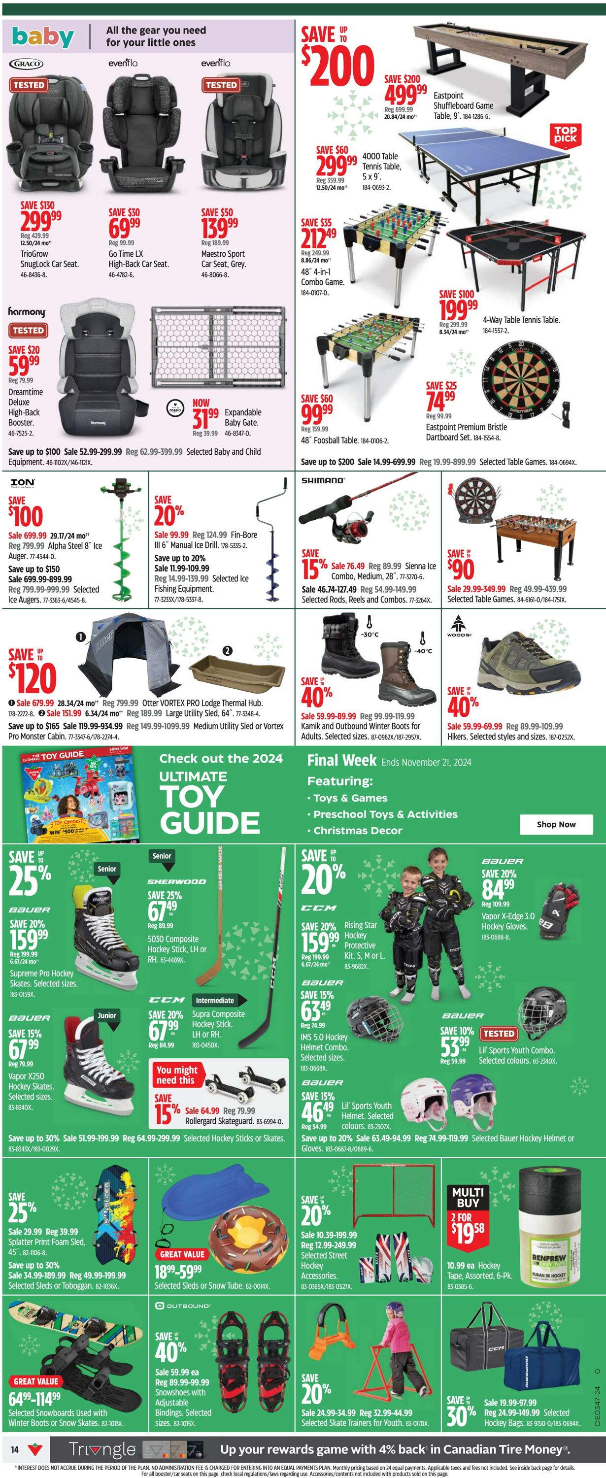 Flyer Canadian Tire 14.11.2024 - 20.11.2024