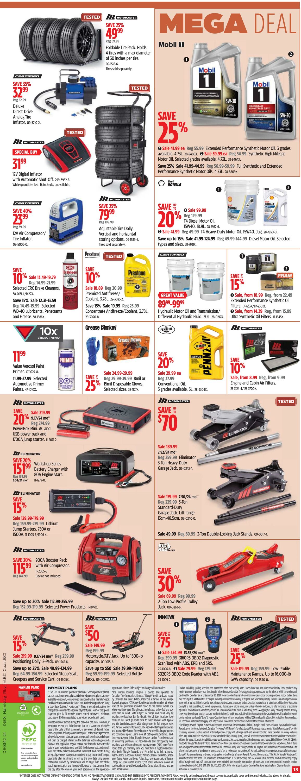 Flyer Canadian Tire 10.10.2024 - 16.10.2024