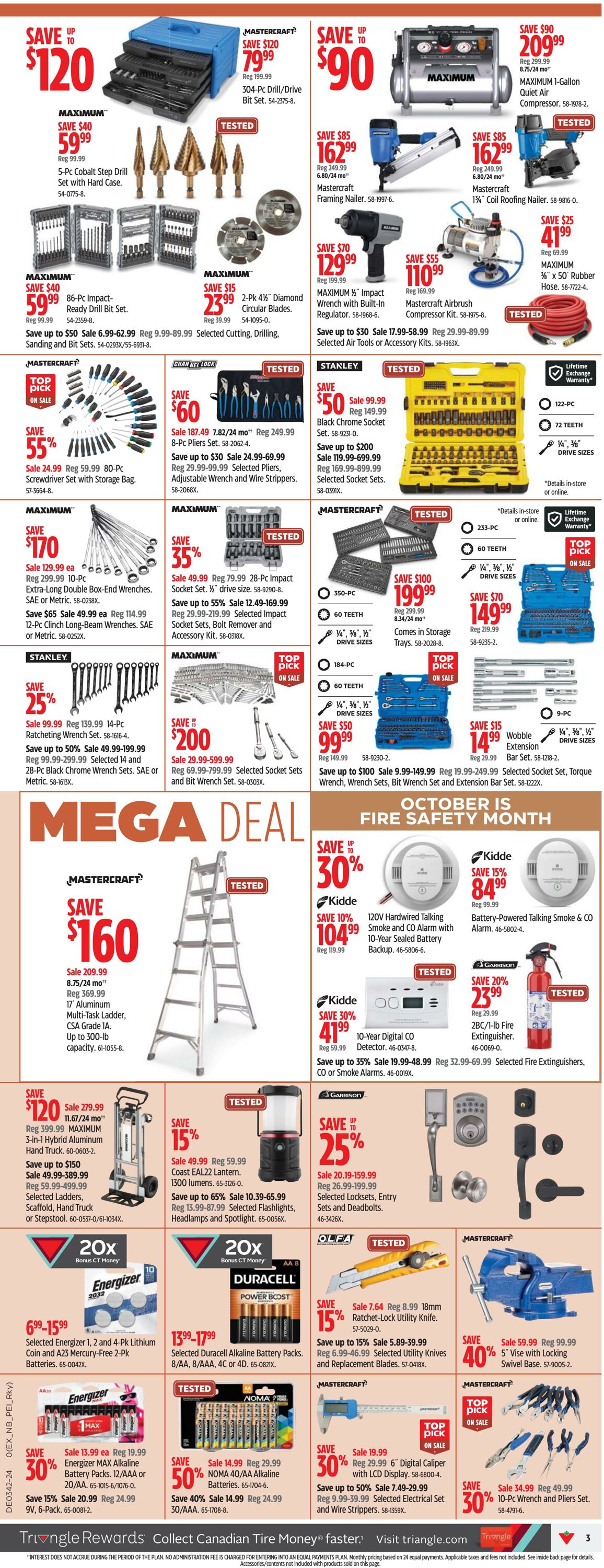 Flyer Canadian Tire 10.10.2024 - 16.10.2024