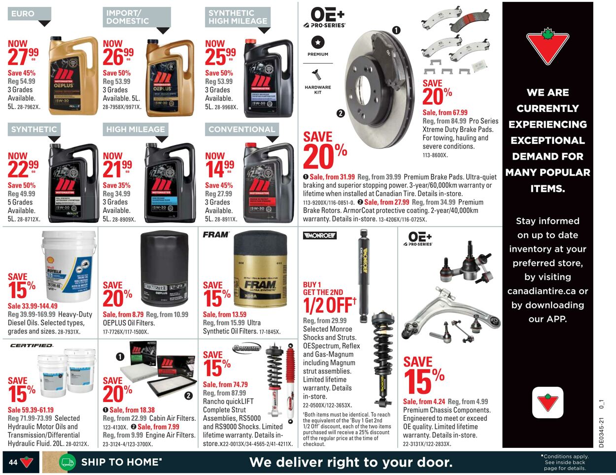 Flyer Canadian Tire 04.11.2021 - 10.11.2021