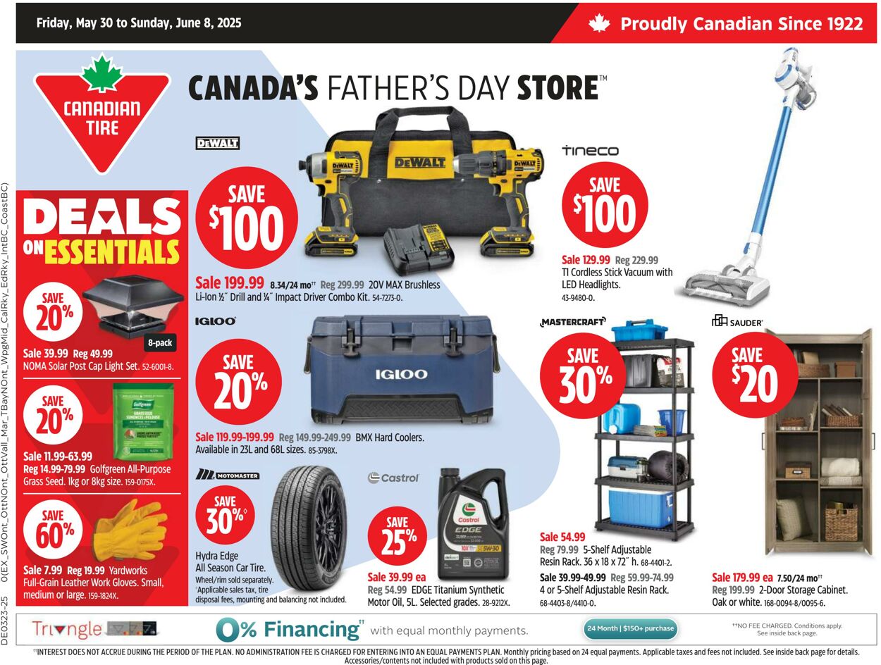 Flyer Canadian Tire 30.05.2025 - 08.06.2025