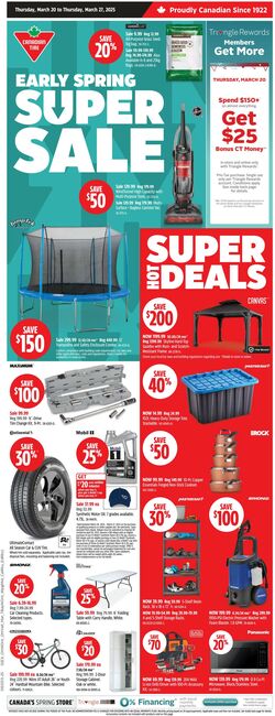 Flyer Canadian Tire 20.03.2025 - 27.03.2025