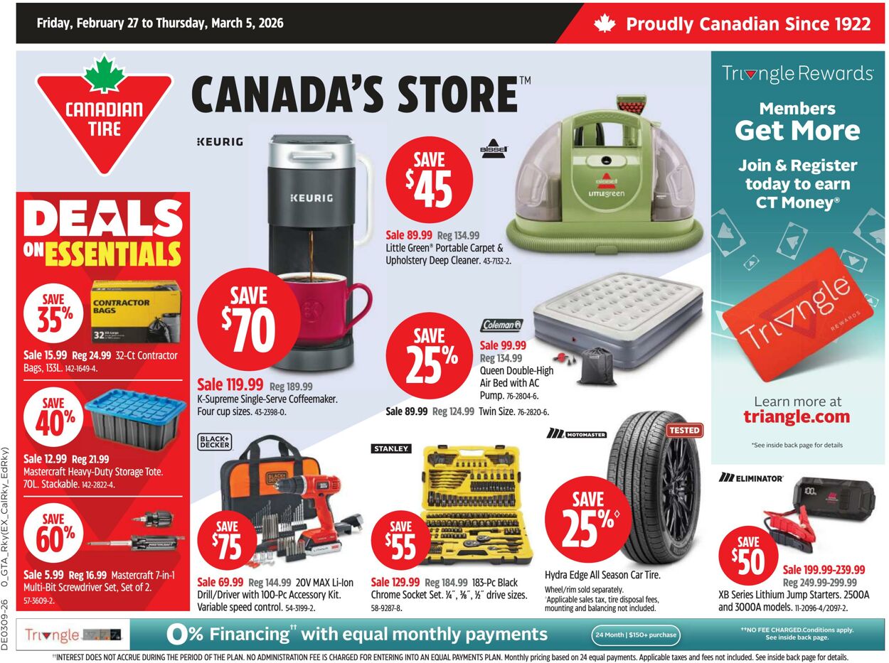 Flyer Canadian Tire 02.03.2026 - 10.03.2026