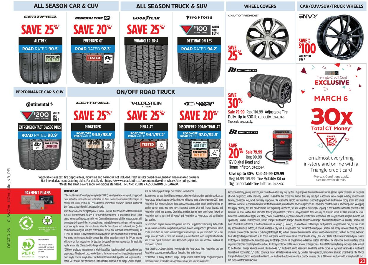 Flyer Canadian Tire 05.03.2026 - 13.03.2026