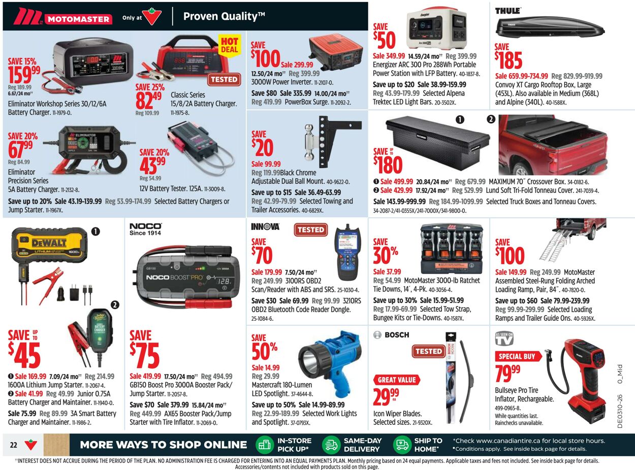 Flyer Canadian Tire 05.03.2026 - 13.03.2026