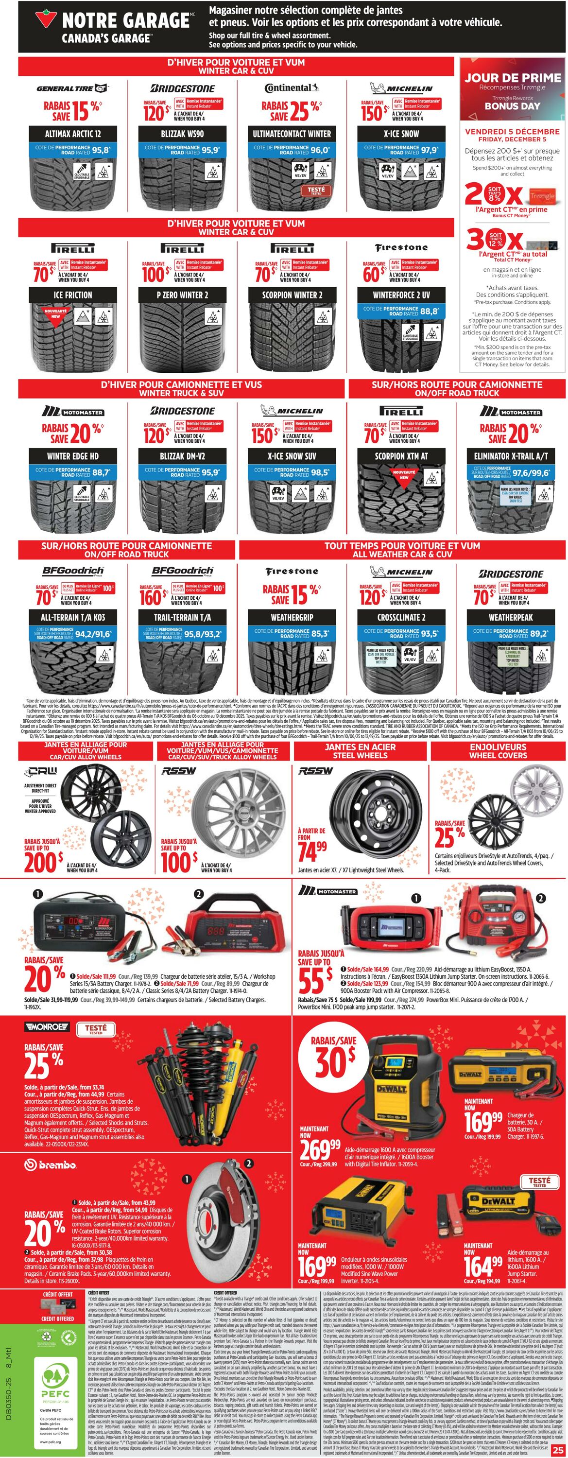 Flyer Canadian Tire 04.12.2025 - 10.12.2025