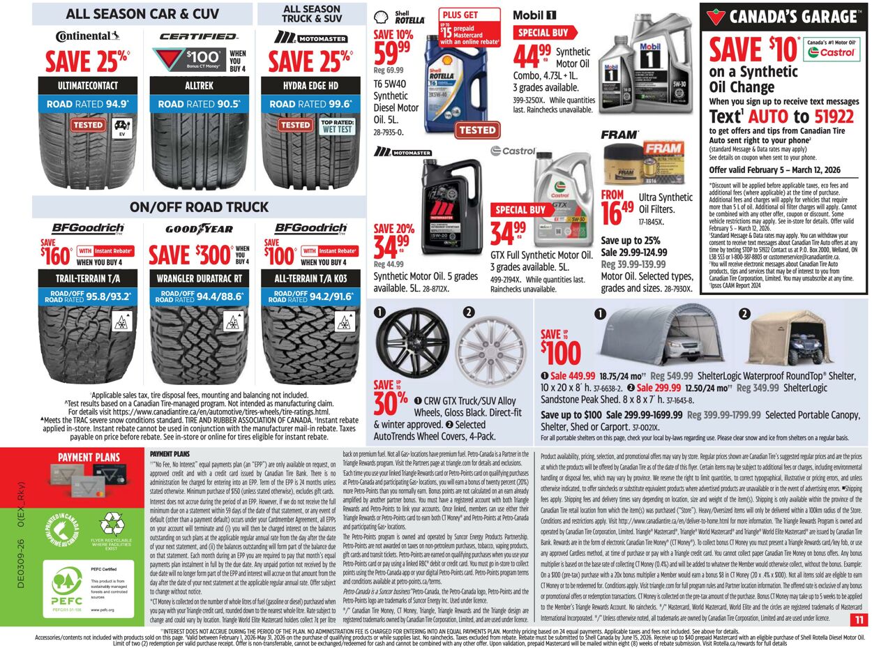 Flyer Canadian Tire 03.03.2026 - 11.03.2026